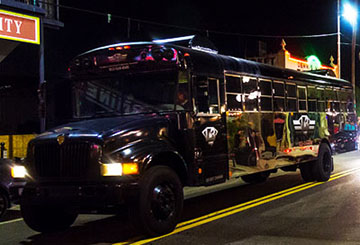 party bus exterior