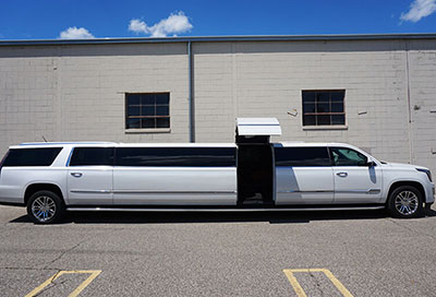 white limo service exterior
