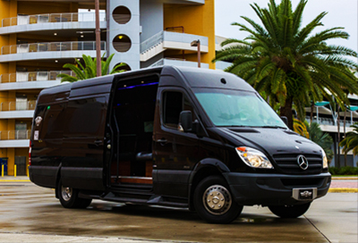 mercedez party bus