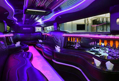luxurious interior look of our hummer limos