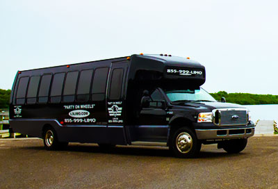 luxury exterior of our limousine buses