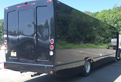 rear view of a party bus